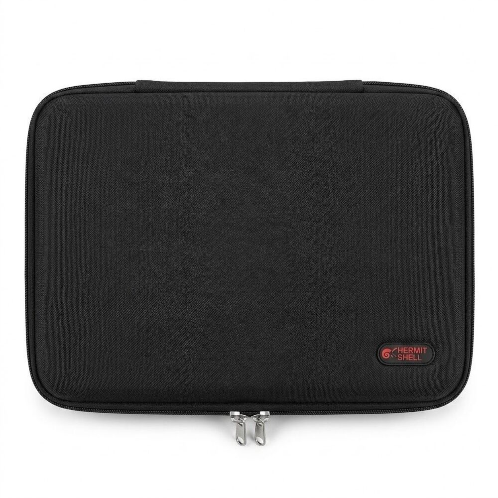 Hermit Shell Black EVA Hard Travel Case Protective Storage Zippered Pouch